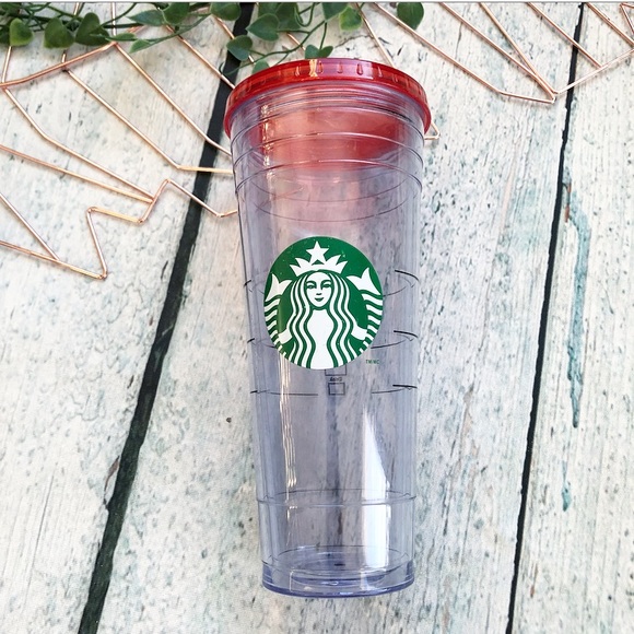 Venti Starbucks 2012 Tumbler Travel cold Cup Clear